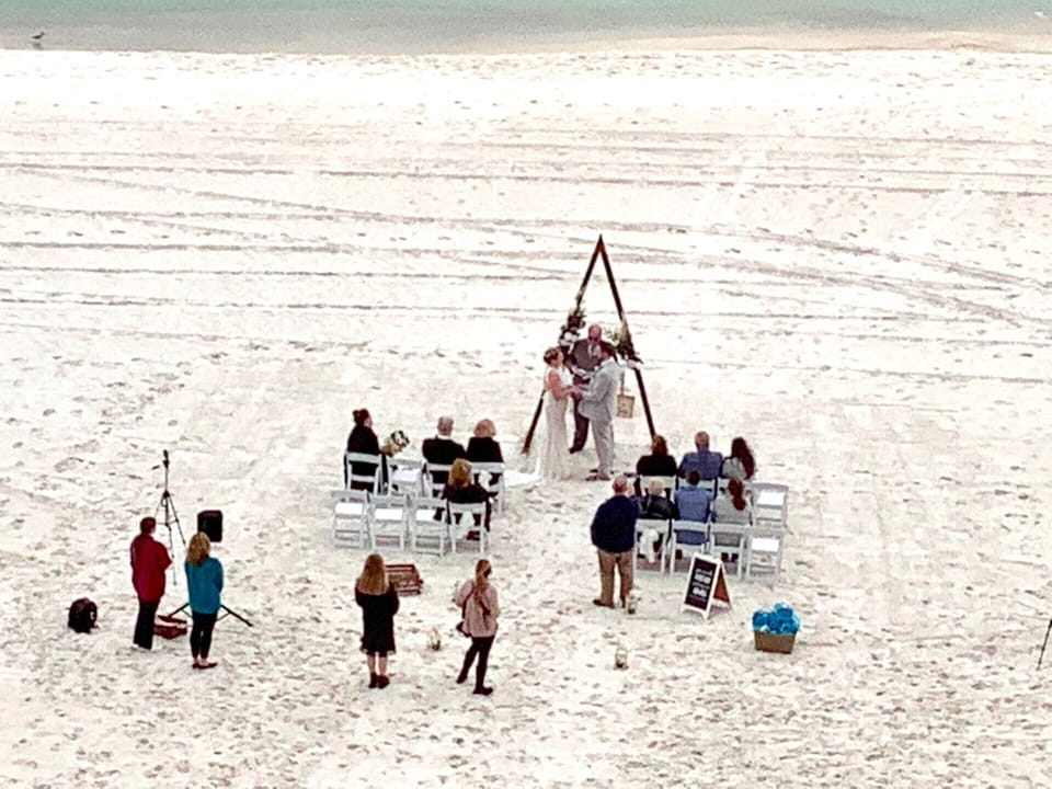 Beach vows