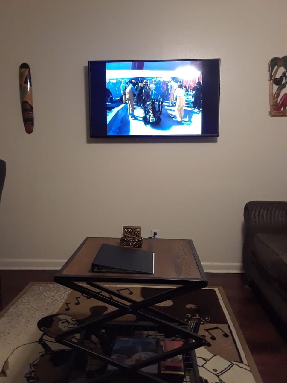 Vizio 50 inch 4k Smart TV with Netflix, Hulu, Prime, and YouTube Live included.