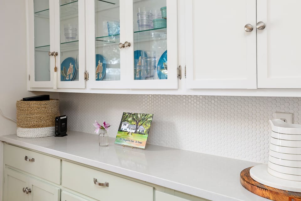 The Kitchen has lots of counterspace.