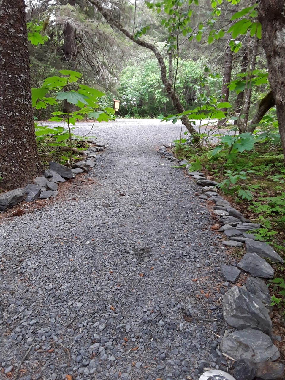 Path from the parking area.