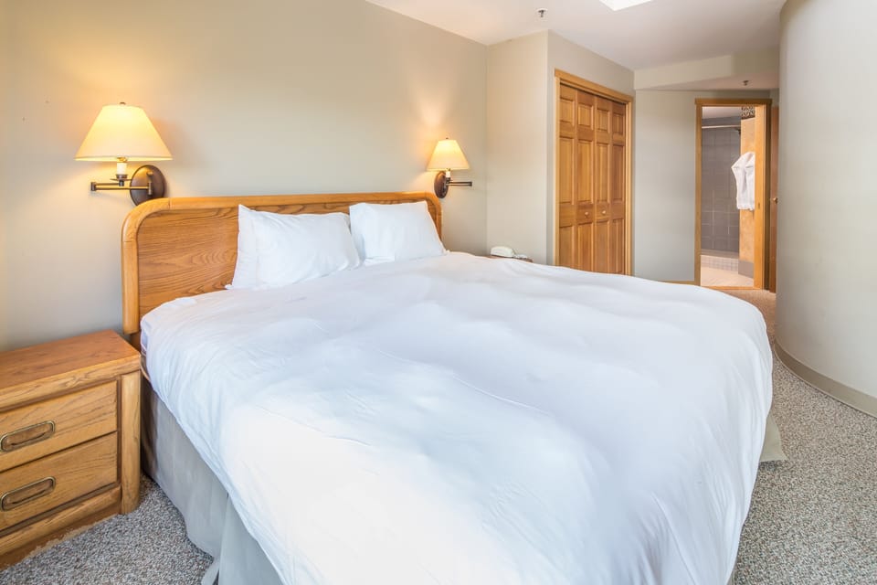 Get comfy in the king-sized bed | Main Level