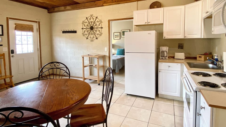 Dining area and kitchen