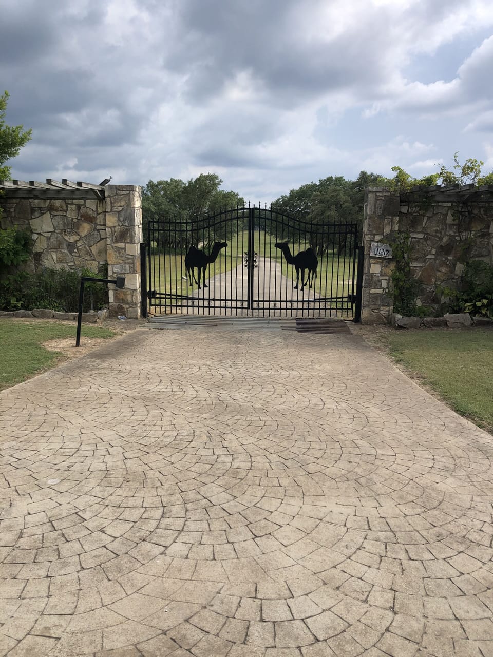Entrance gate to the property 