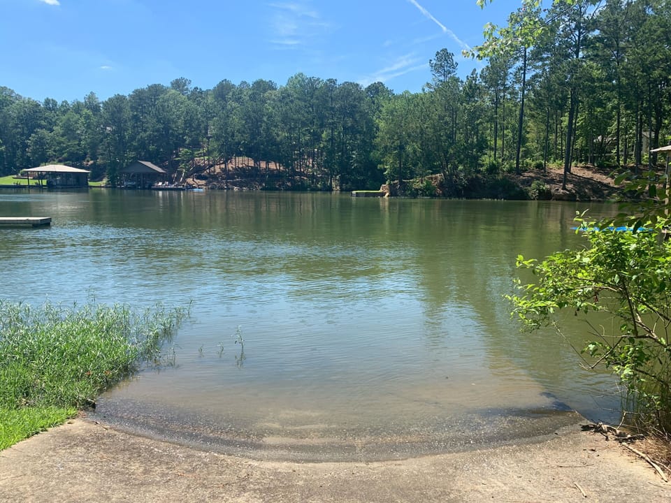 Boat launch/ramp - put your boat in the water without leaving the property!
