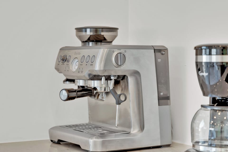 Start each morning with fresh espresso while overlooking the Gulf.