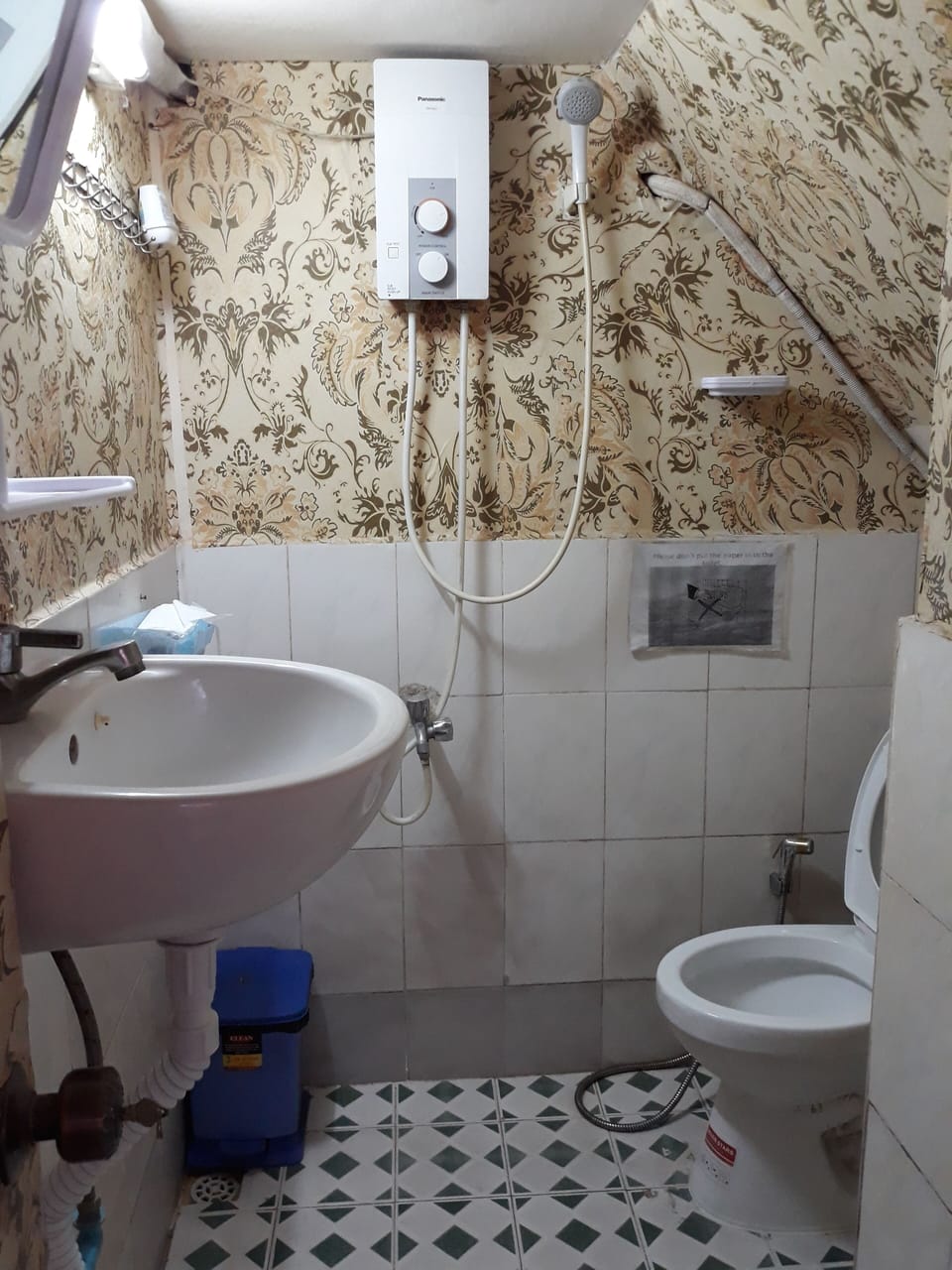 Your private toilet bathroom with hot shower and clean .