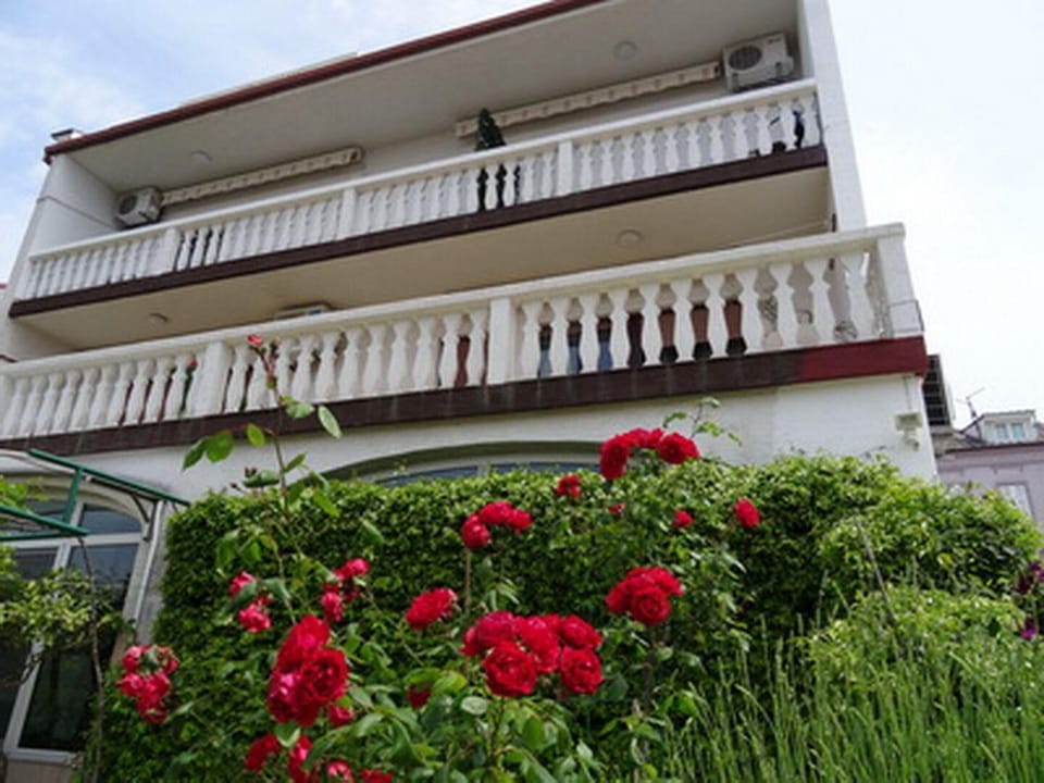 External view of the building. House panorama