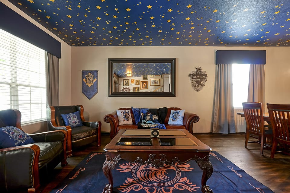 Welcome to Ravenclaw's Sitting Room. The perfect place to gather all your wizards before heading to Diagon Alley.