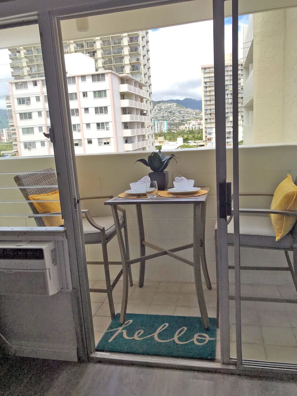 Enjoy a glass of wine or your morning coffee al fresco.