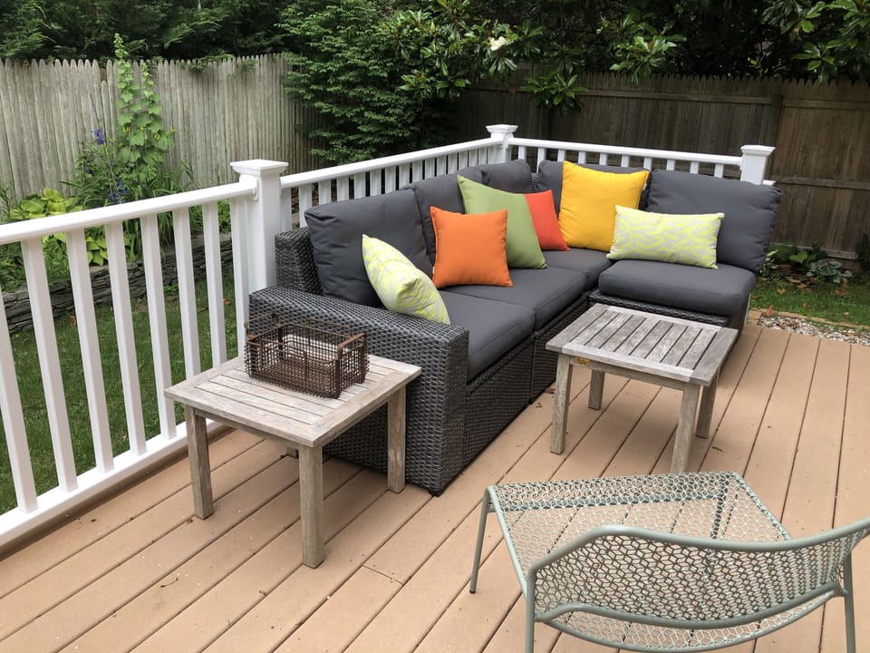 back decking seating area