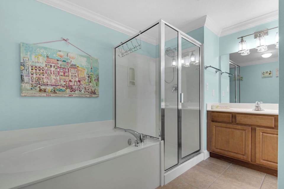 Master tub and shower