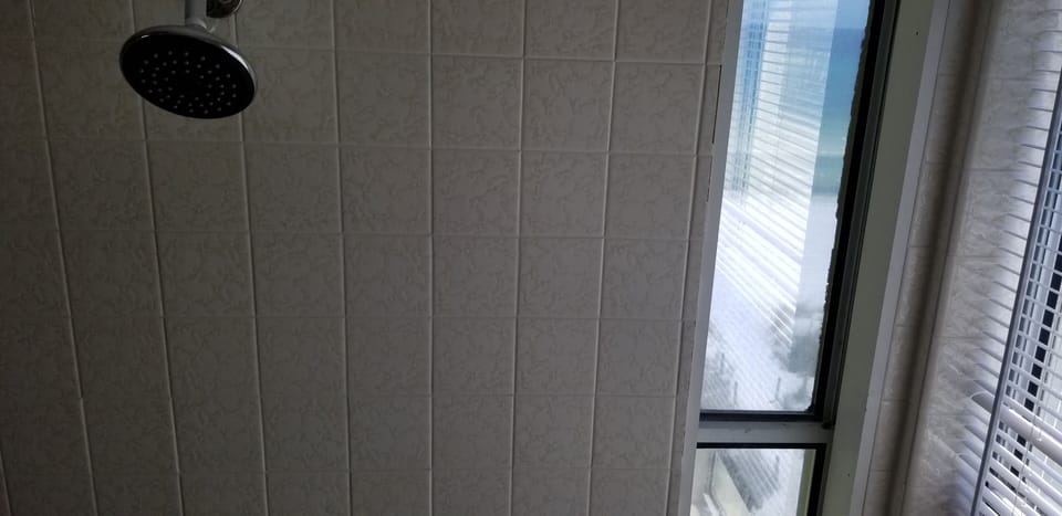 Views of the ocean...even in the shower! Do not worry its reflective glass. 