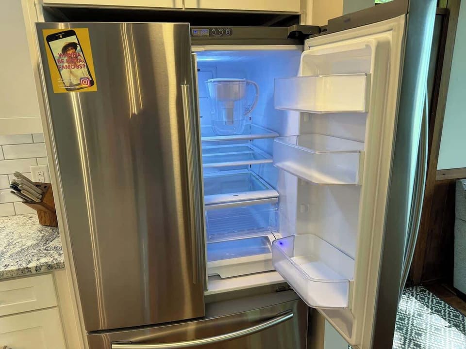 We provide a water filter container for use during your stay. The whole house is on a filter system, but some like to have their drinking water additionally filtered. 