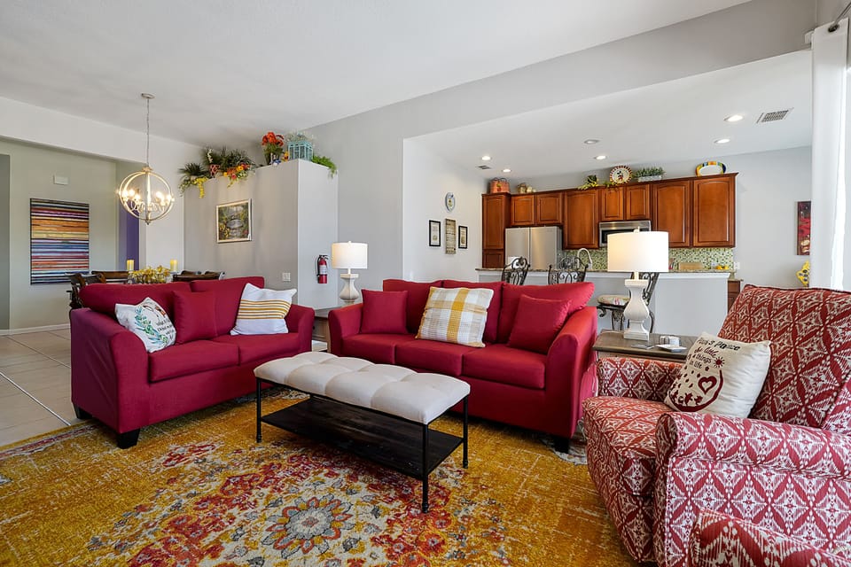 Our spacious family room is the perfect place to gather with family and friends.