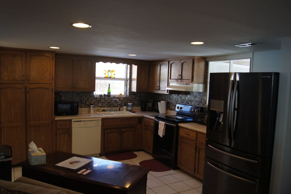 Kitchen from living room
