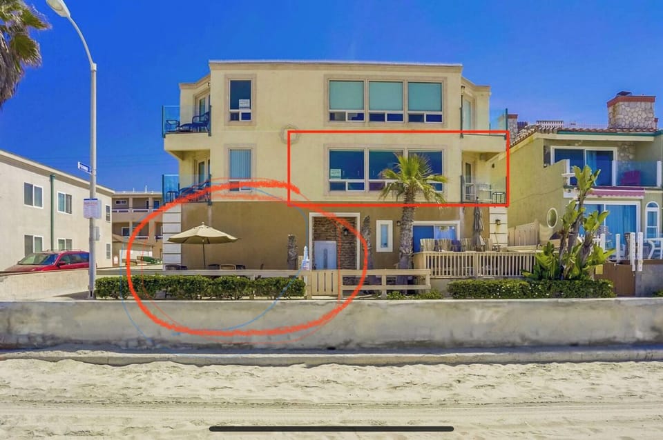 2nd Floor Condo and Boardwalk Patio Table and Umbrella