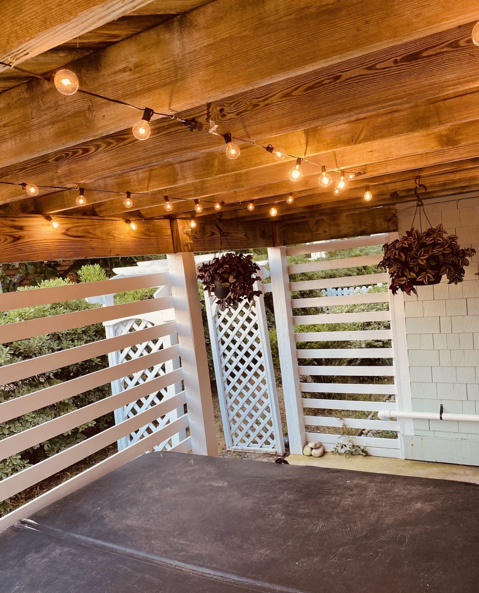 Hot tub area 