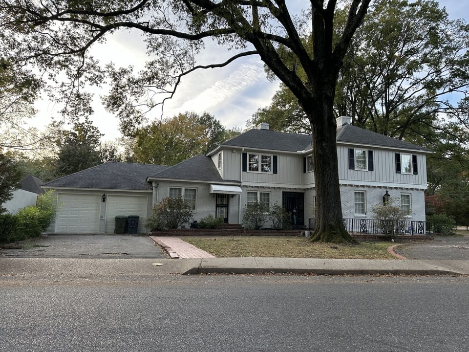 East side of the house