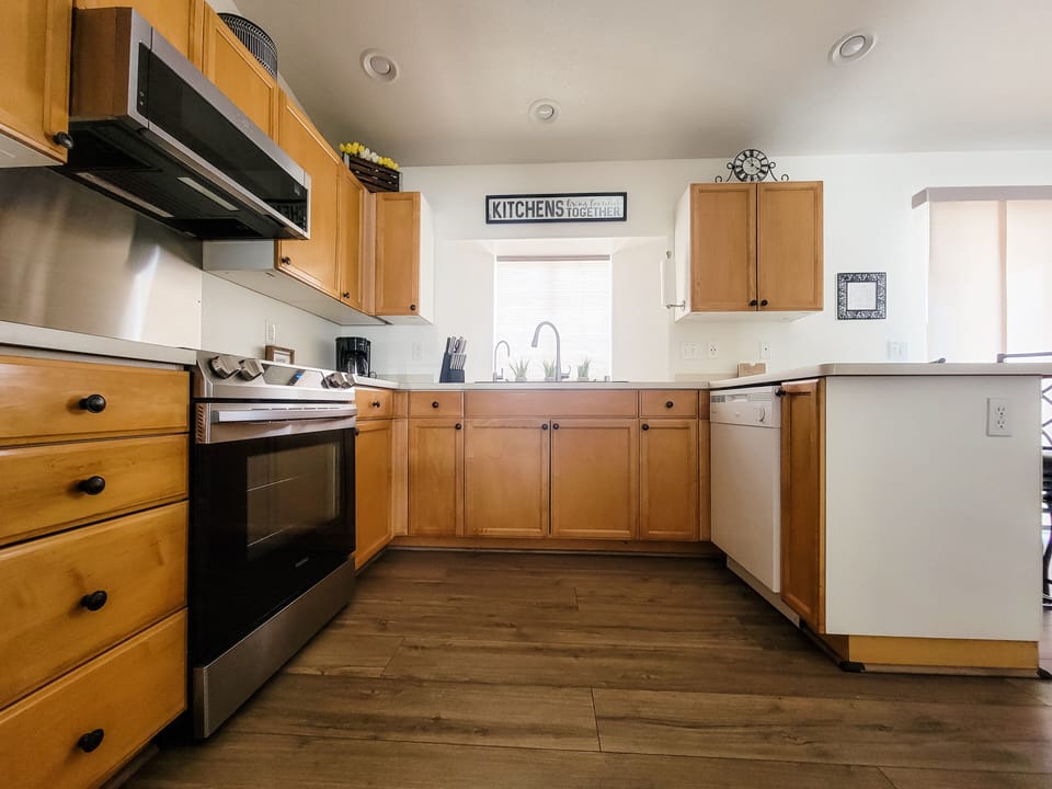 Fully Stocked Kitchen With Everything You Need To Cook At Home