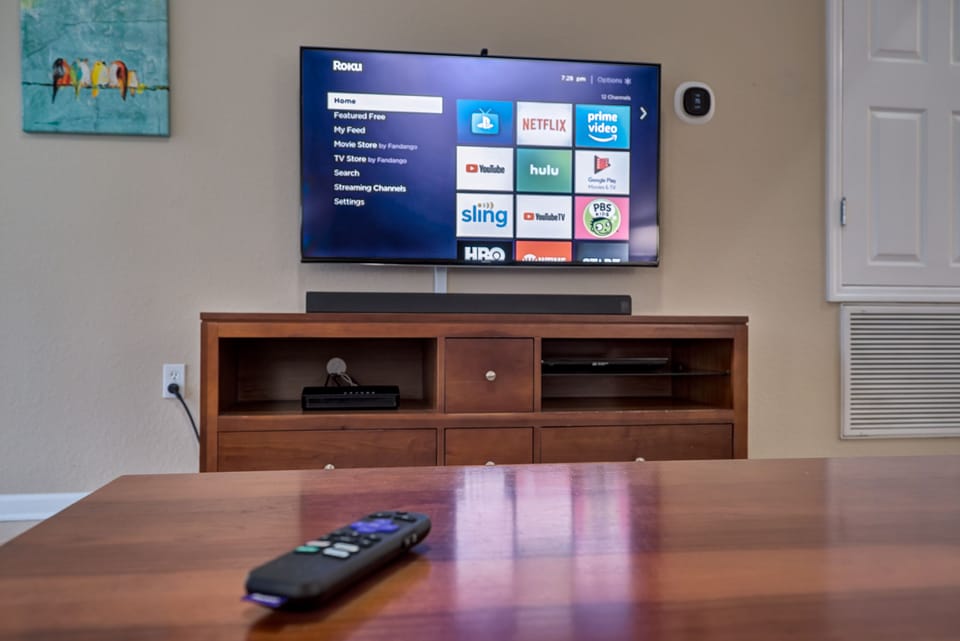 Stream your own shows on all 7 TVs. Or watch live with included cable!