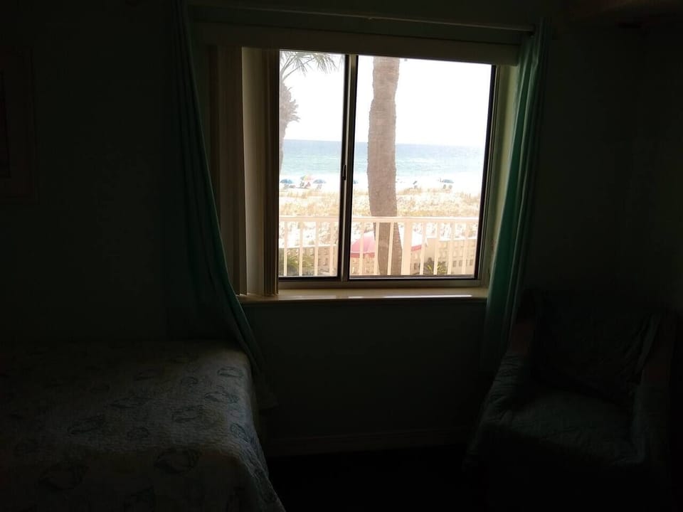 Beachside bedroom view