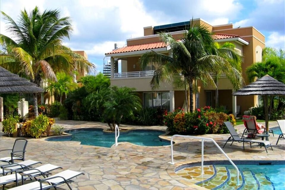 Divi Links Golf Resort Pool Area.