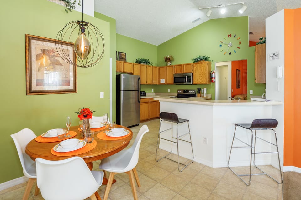 Breakfast nook and kitchen