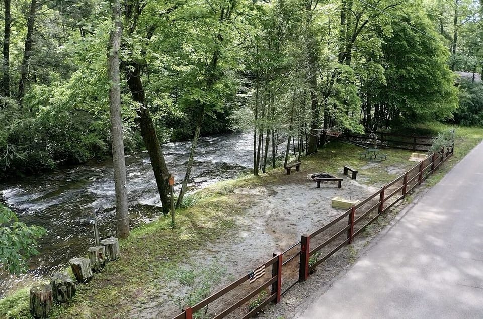 private fenced in park area