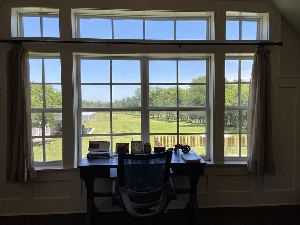 View from the Upstairs Master Bedroom