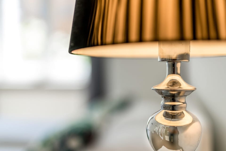 Stylish accessories in the apartment. 