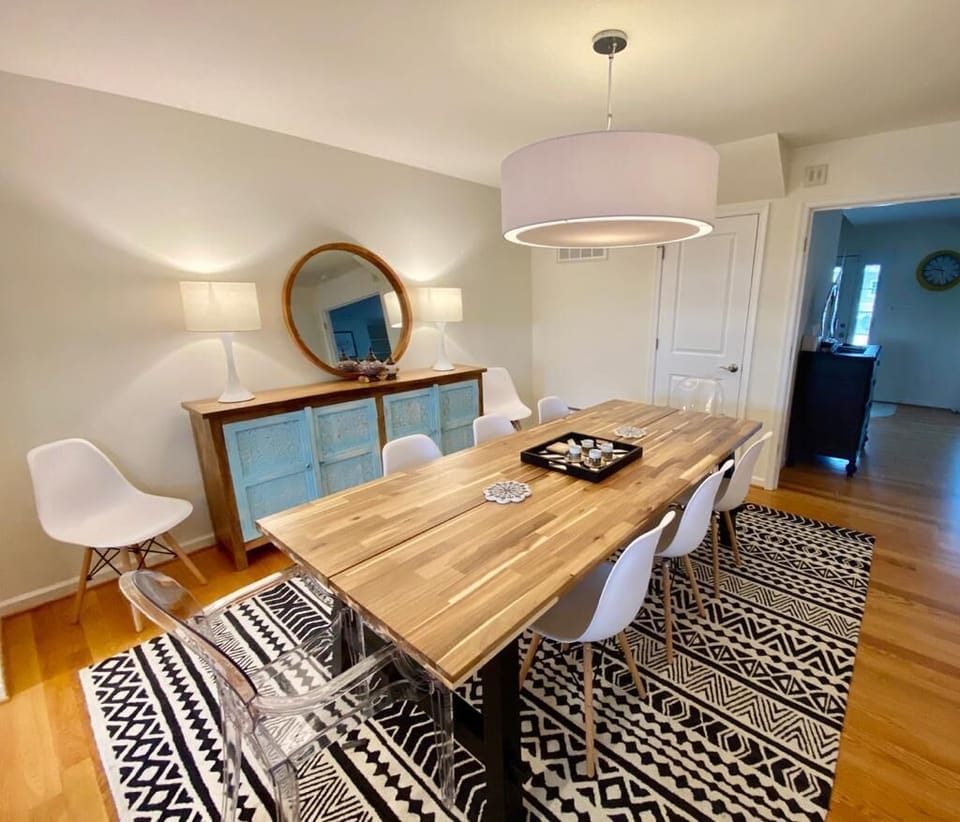 Enjoy some quality family time around the huge dining table! Seats 12 