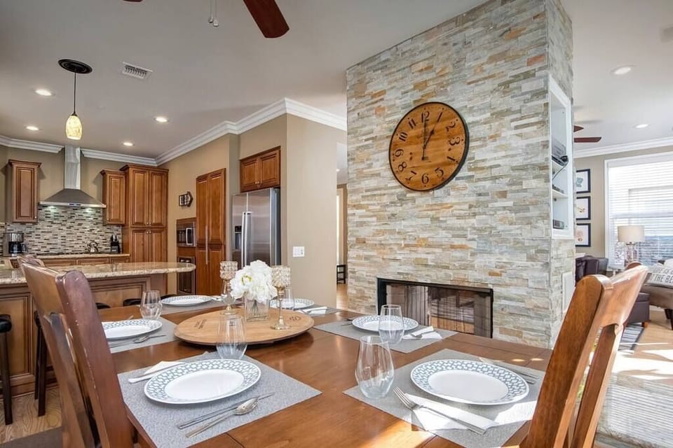 Kitchen and dining area