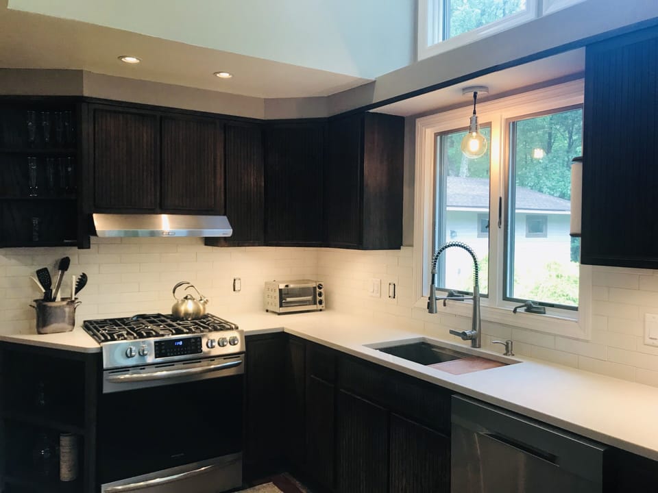 Gas cooktop with electrical air fry oven optional