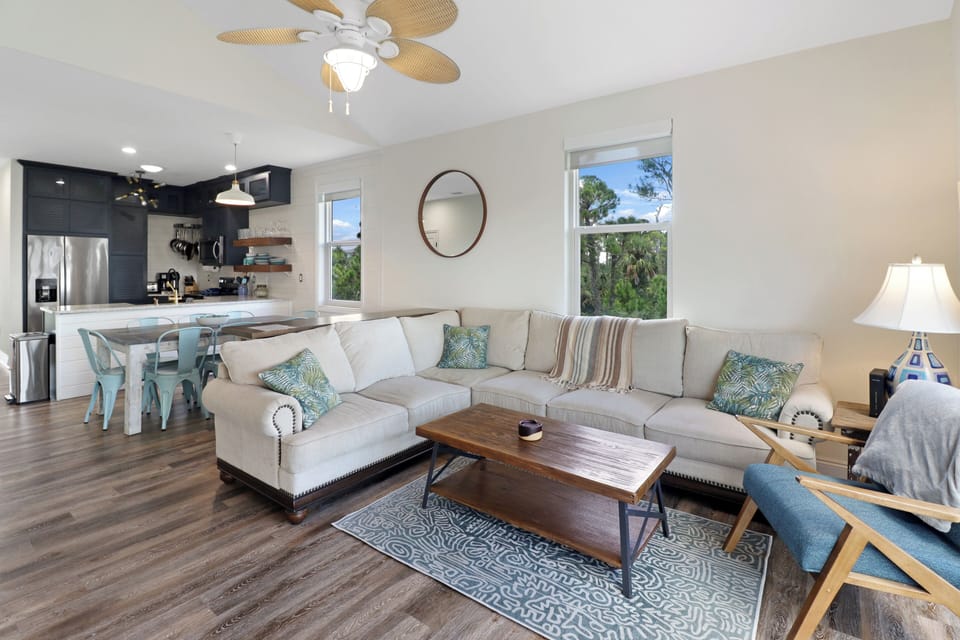 Living Room w/Amazing Views of St. Joe Bay!!!