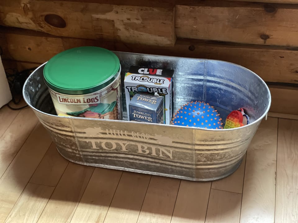 Plenty of toys for the little ones can be found in the Little Bear Toy Bin!
