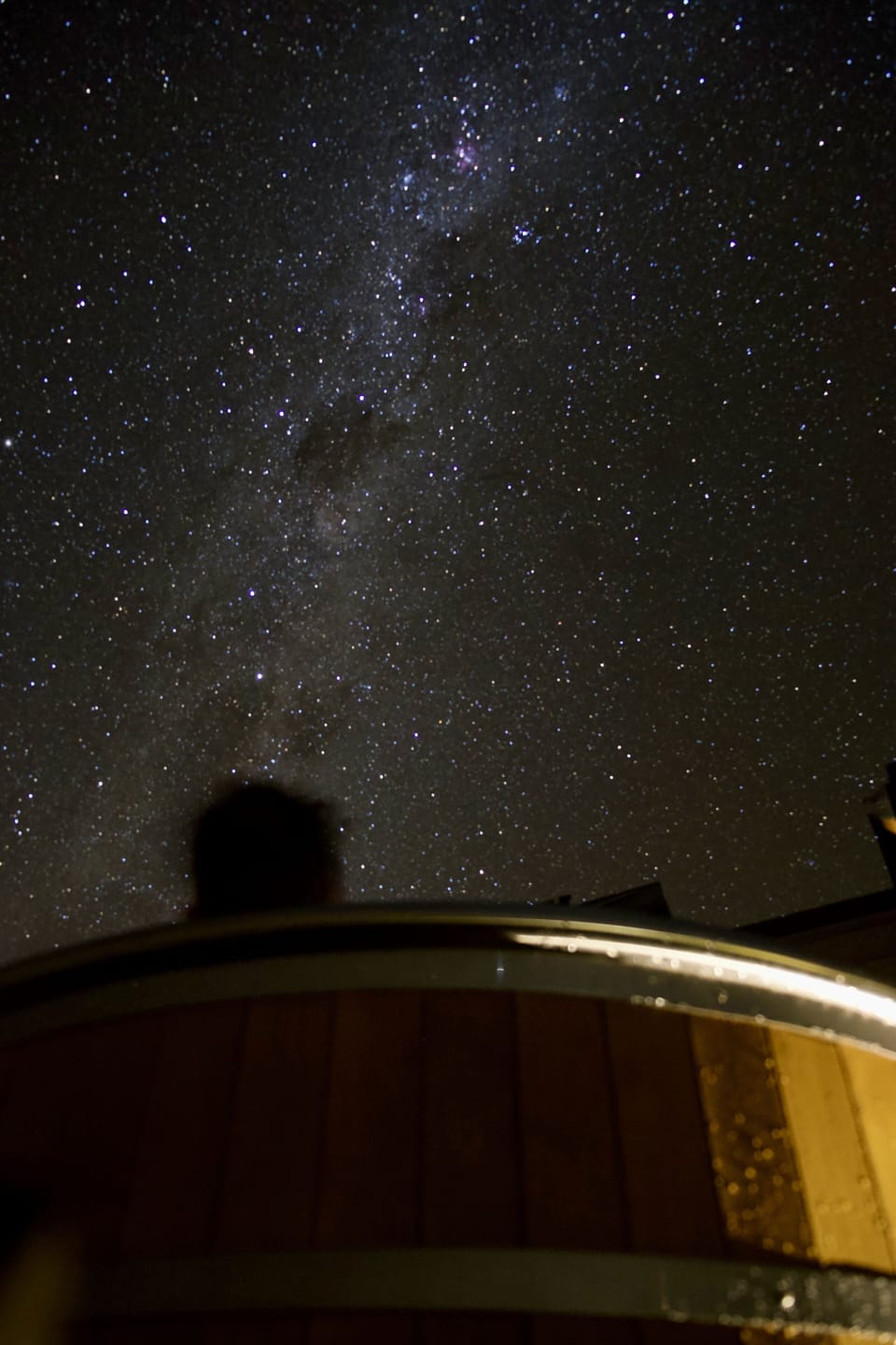 Stargazing from the hot tub