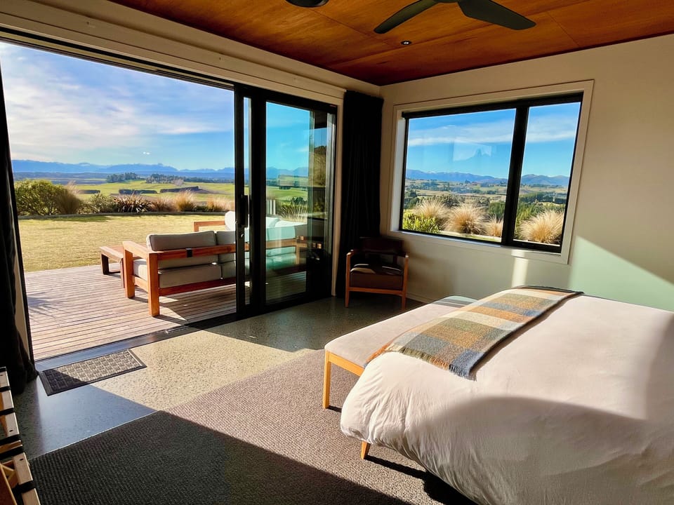 Bedroom with super-king size bed and luxury linen