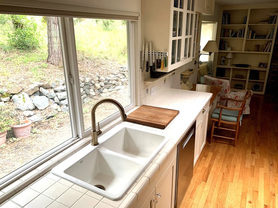 Kitchen Sink with Garden Views