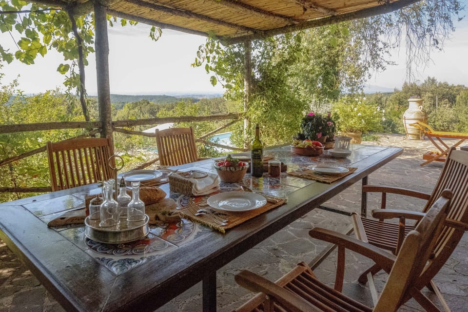 Outdoor dining area