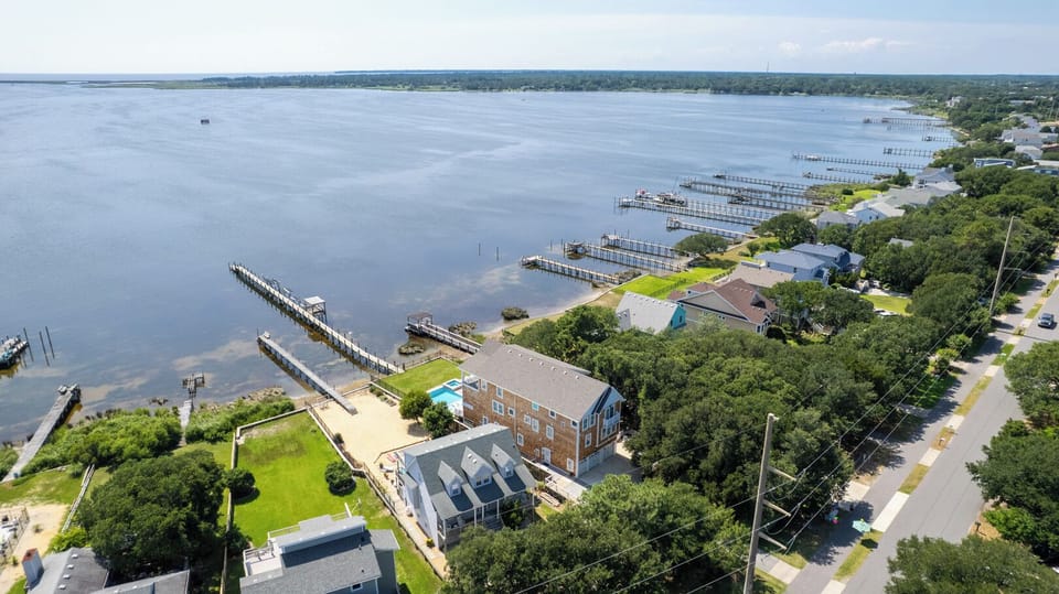 Aerial View of Sunset Bay