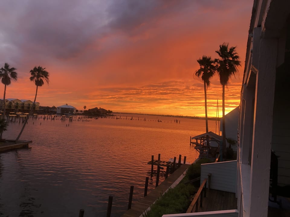View from deck