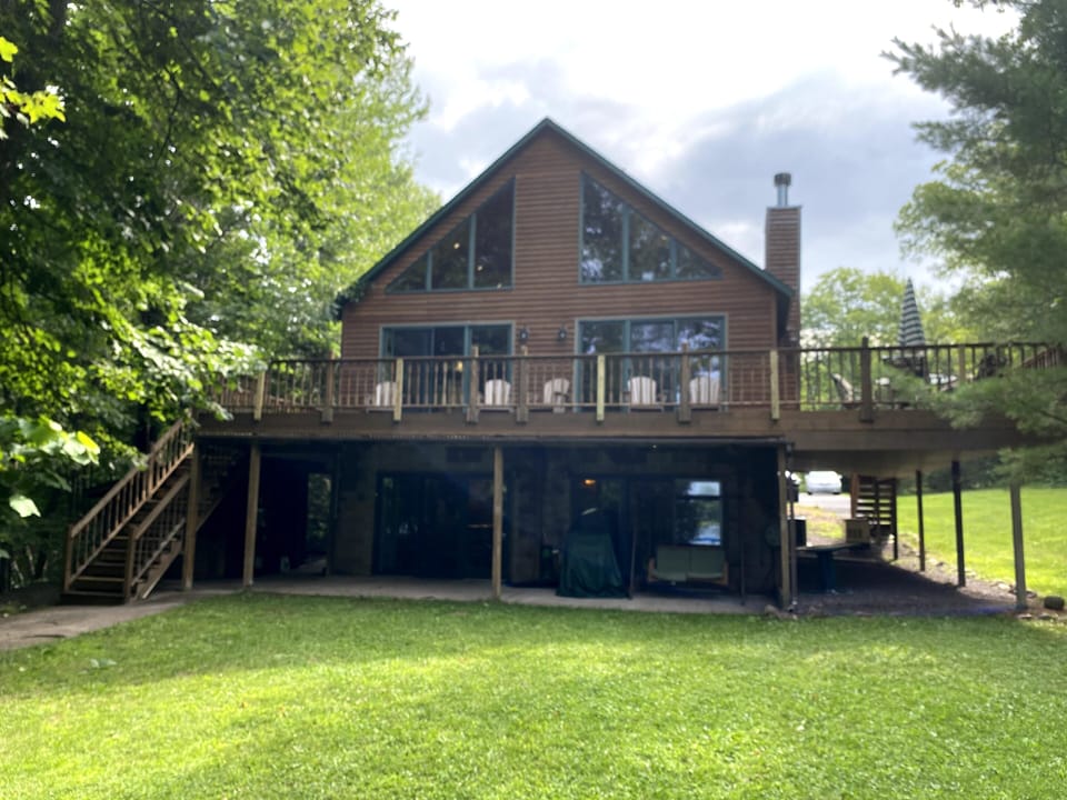 Front of the home from the Lake side