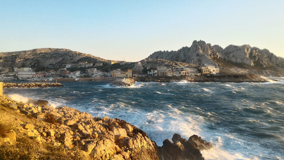 Goudes port view