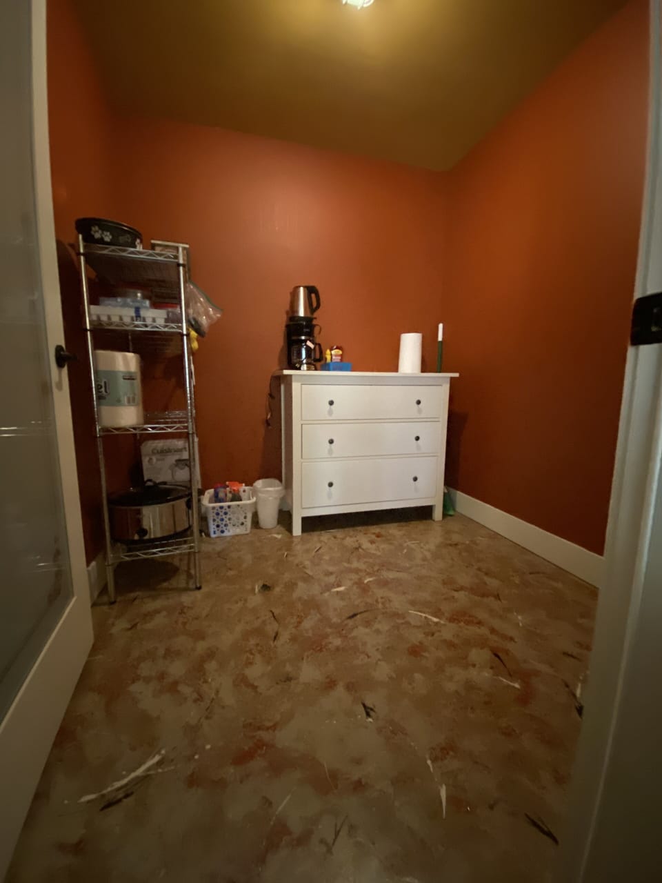 Panty area with full size refrig. 