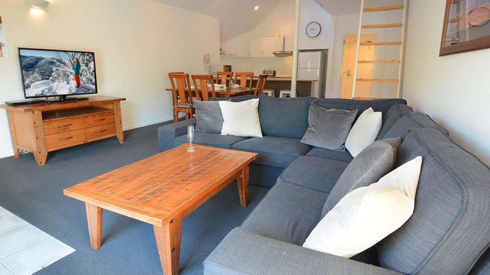 Open plan kitchen and living area