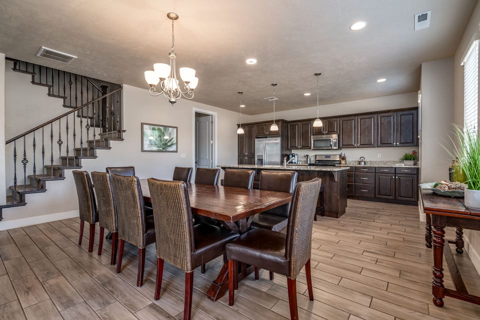 Fully stocked kitchen