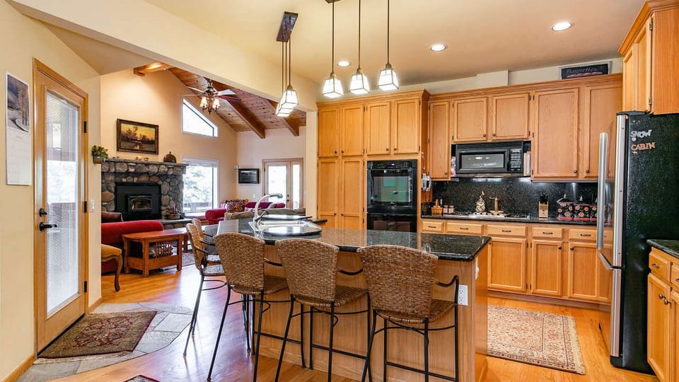 Chef's Kitchen with ample indoor and outdoor seating
