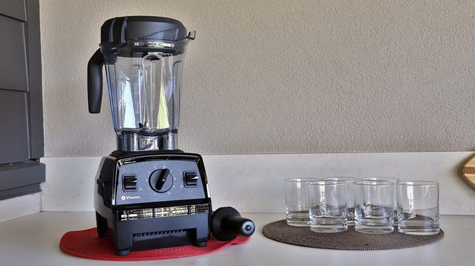 Use the Vitamix to blend up a tropical fruit smoothie!