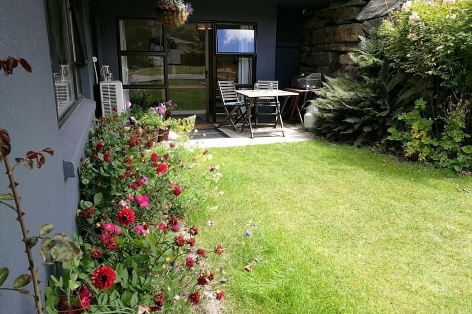 Apartment Entrance and Private Courtyard/BBQ