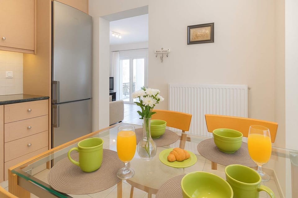 Fuel your day with fresh juice and pastries at the dining table before heading out to explore.